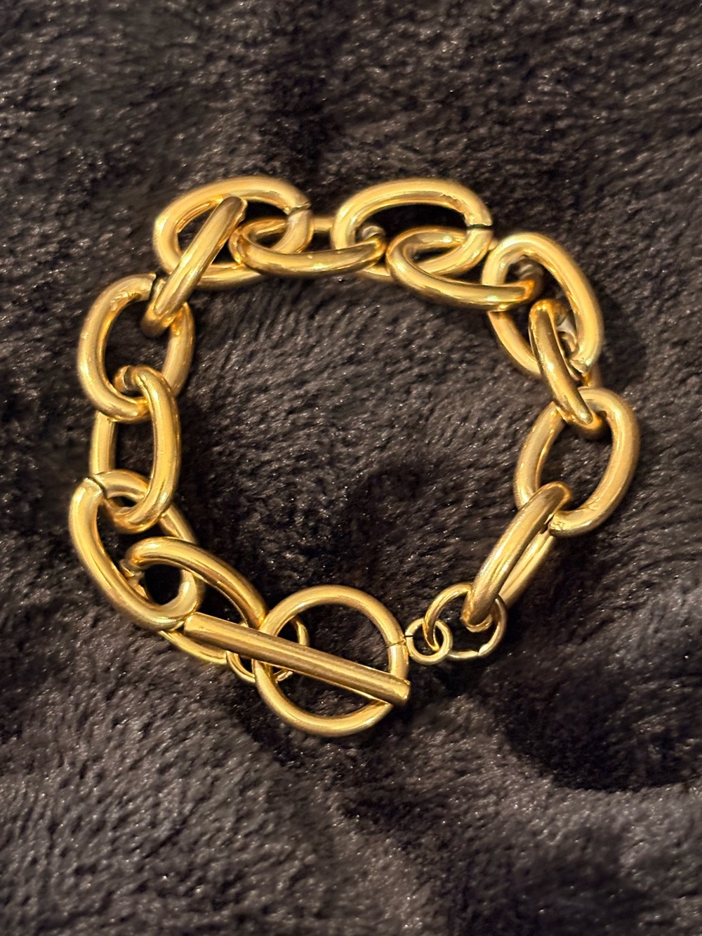 Louise Carter Gold-tone Link Toggle Bracelet